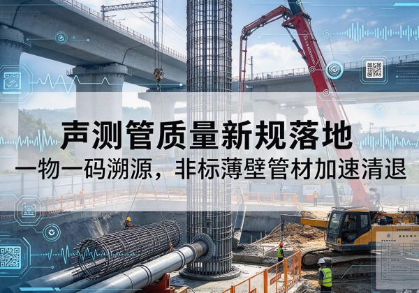 阿尔山声测管质量新规落地，一物一码溯源，非标薄壁管材加速清退