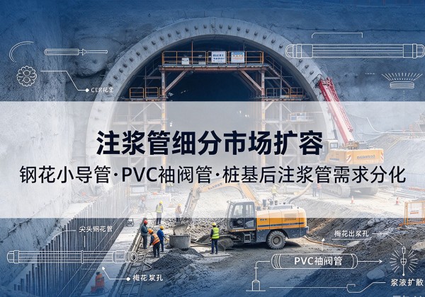 阿尔山注浆管细分市场扩容，隧道钢花小导管、PVC 袖阀管、桩基后注浆管需求分化